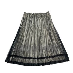 Lace Midi Skirt Boho Western Gothic Whimsical Size 10 Med